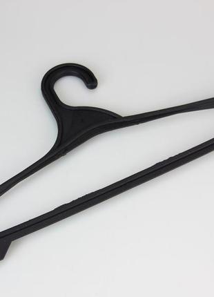 Плечики для одежды стандарт 43 см с пластиковым крючком, черные