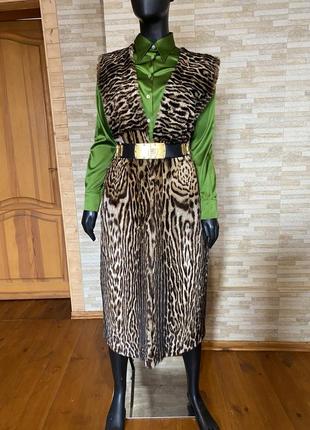 Шуба /жилетка оцелот леопард