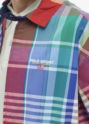 Неймовірна куртка вітровка polo ralph lauren sport madras оригінал із біркою3 фото