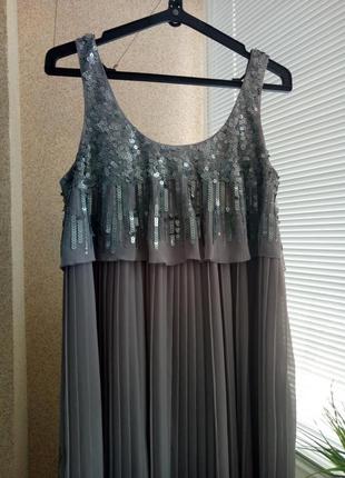 Супер красивое нарядное праздничное платье  мини с пайетками3 фото