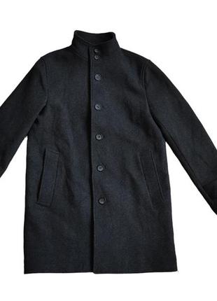 Journal standard чоловіче стильне пальто дюкс чорне сіре шерстяне