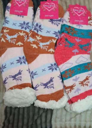 Жіночі теплі шкарпетки на хутрі. 35 - 42 р2 фото