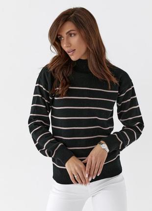 Стильний светр комір стійка в кольорах 42-54 рр5 фото