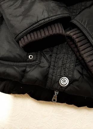 Отличный пуховик женский зимний тёплый чёрный непромокаемый куртка 44 468 фото