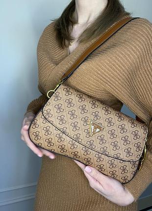 Сумка guess cordelia коричнева