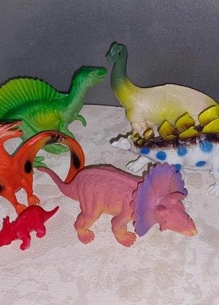 Фигурки динозавров,лот