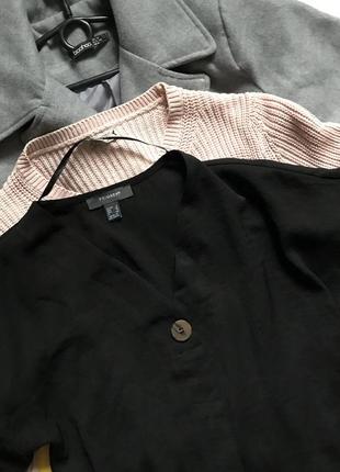 Чёрная длинная блуза блузка 8р/s ♥️5 фото