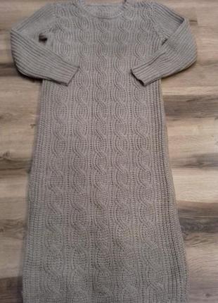 Тепла в'язана сукня ( плаття)