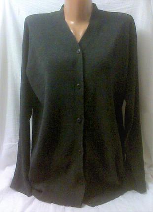 Элегантный  теплый кардиган для статной леди