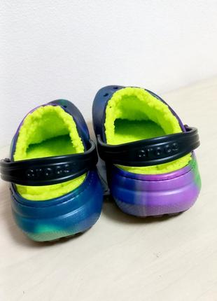 Теплые сабо crocs / крокс / crocs с мехом / кроксы / j6 w7 / трендовые кроксы / сабо / калоши /crocs з хутром/крокси4 фото