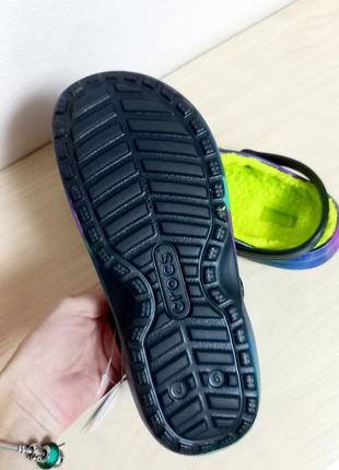 Теплые сабо crocs / крокс / crocs с мехом / кроксы / j6 w7 / трендовые кроксы / сабо / калоши /crocs з хутром/крокси5 фото