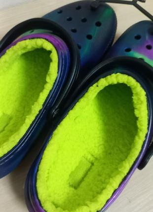 Теплые сабо crocs / крокс / crocs с мехом / кроксы / j6 w7 / трендовые кроксы / сабо / калоши /crocs з хутром/крокси8 фото