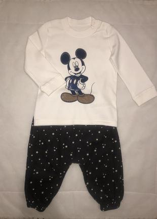 Вельветові штани на дівчинку h&m 9-12m, кофта disney 12-18m,1 фото