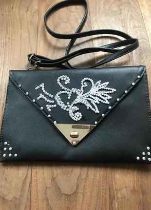 Сумка клатч конверт 18/28 каміння сваровські