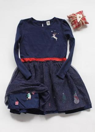Плаття, сукня новорічна tu 12-18 місяців та 3-4 роки1 фото