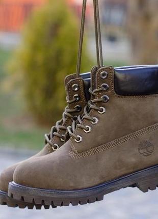 Жіночі черевики timberland brown black 2 зима знижка sale / smb7 фото