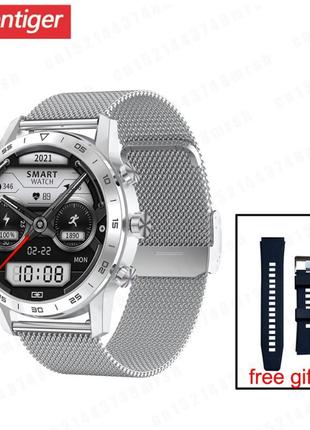 Розумний смарт годинник smart watch "greentiger kk70/dt70" silver з розмовним динаміком. тонометр пульоксиметр