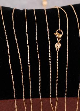 Ланцюг xuping jewelry струмок 60 см 0,8 мм золотистий