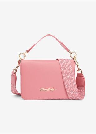 Розовая сумочка crossbody tommy