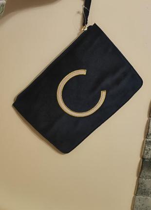 Косметичка сумочка клатч літера буква логотип с
