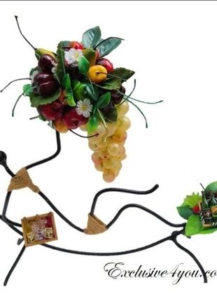 Єгипетська металева статуетка жінка з фруктами 🍇🍍🍓.