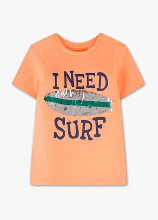 Футболка з реверсивними паєтками фірми с&а із німечини оригінал 110,116