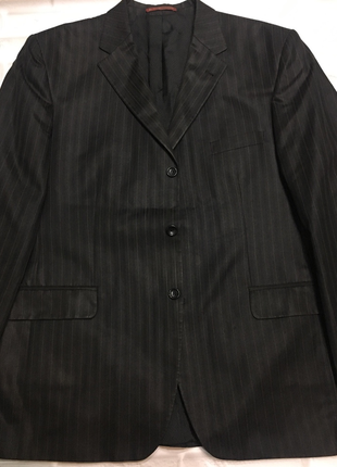 Мужской костюм комплект черный пиджак верх италия3 фото
