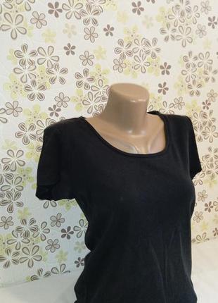Базовая черная футболка женская, брендовий одяг, женская футболка, женская рубашка в клетку , жіноча футболка, жіноча сорочка в клітку,4 фото