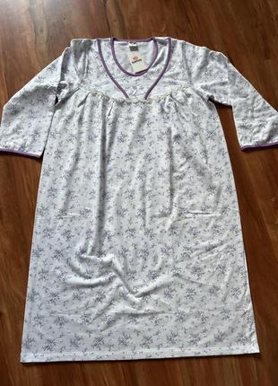 Ночнушка байковая большой размер ночная сорочка