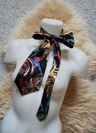 Michaelis шелковый галстук винтаж галстук для вечеринки яркий тематический галстук шелк