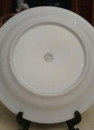 Красивое блюдо - тарелка охота тетерев фарфор чехословакия №8517 фото