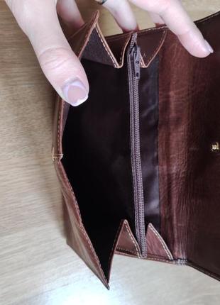 Большой кожаный кошелек портмоне.3 фото