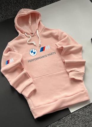 Зимняя мужская толстовка худи с капюшоном bmw motorsport