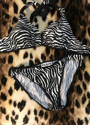 Купальник принт зебра