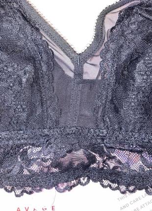 Черный кружевной топ топик от savage fenty by rihanna в подарок домашнюю одежду на особый случай very sexy10 фото