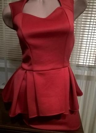 Плаття з баскою   нове