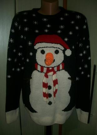 Новогодний свитшот теплый двойной размер s merry christmas