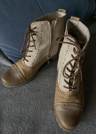 Оригинальные ботиночки marco tozzi на молнии 38 размер