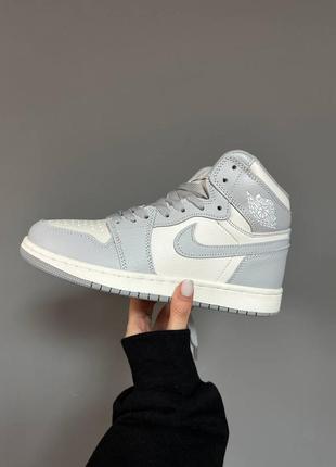 ❄️ nike air jordan 1 retro high aluminium fur❄️женские зимние кроссовки найк с мехом, жіночі зимові кросівки найк джордан