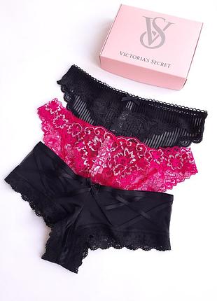 Набор трусиков виктория сикрет victoria's secret оригинал