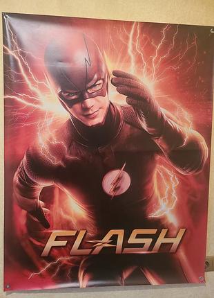 Плакат банер постер в стилі флеш flash для фотозони або хлопчику в кімнату.