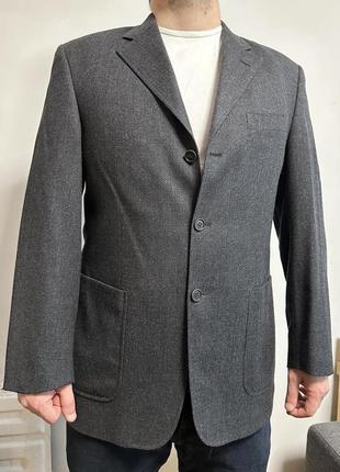 Сірий чоловічий піджак жакет пиджак1 фото