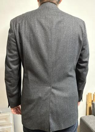 Сірий чоловічий піджак жакет пиджак4 фото