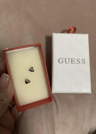 Сережки гвоздики пусети guess гес оригінал