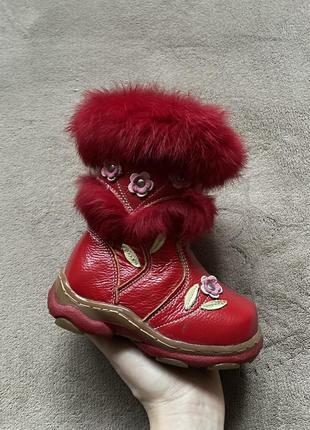 Новые детские сапоги кожа