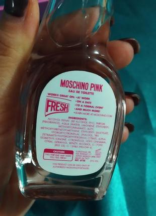 Moschino pink fresh couture. туалетная вода для женщин 30ml.4 фото