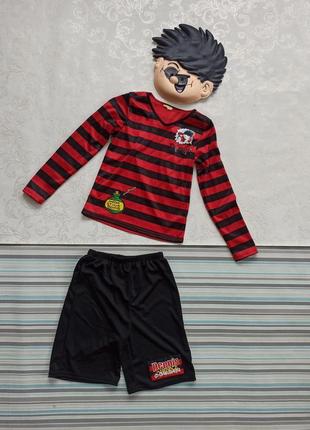 Карнавальный маскарадный новогодний костюм деннис мучитель хулиган