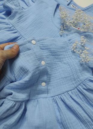 Муслінова сукня. дитячий літній сарафан. мусліновий сарафан.4 фото
