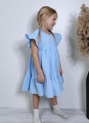Муслінова сукня. дитячий літній сарафан. мусліновий сарафан.9 фото