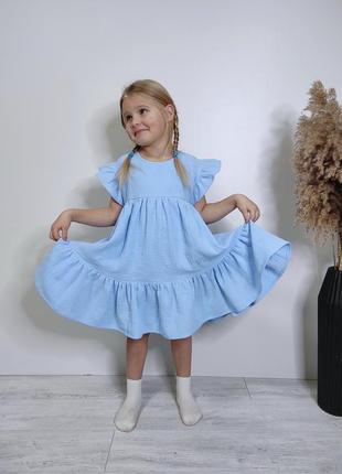 Муслінова сукня. дитячий літній сарафан. мусліновий сарафан.1 фото